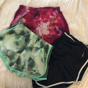Girls Nike Tempo Running Shorts Bundle Sz L